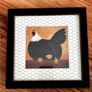 Warren Kimble Rooster Chicken Henny Penny American Folk Art Vintage 90s Rare